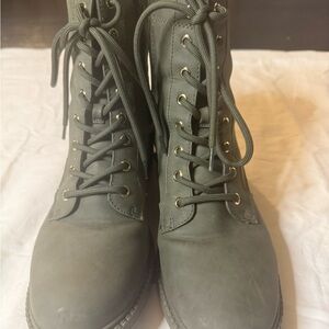 GBG Los Angeles Women's Olive Combat Boots 8.5